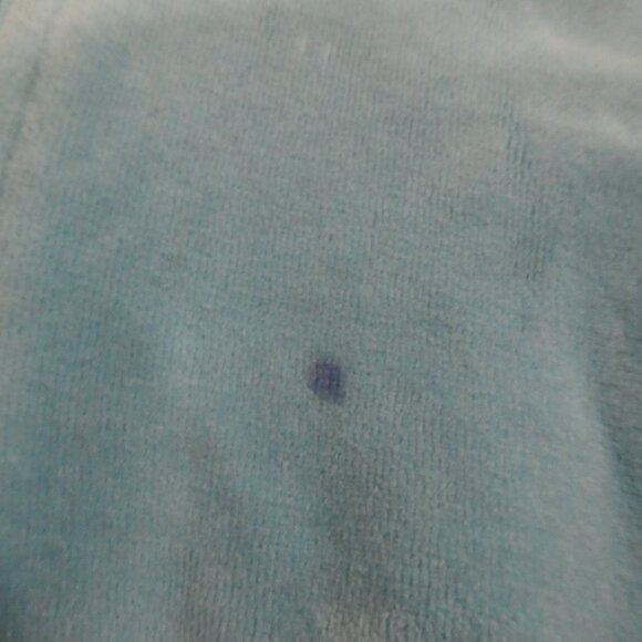 GREENDOG | size 2 | Blue Velour Zip-Up Hoodie | *Paint Spots - Picture 14 of 15
